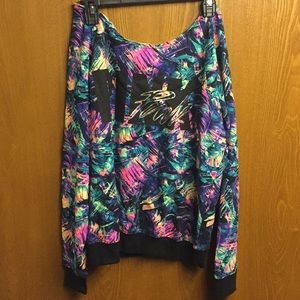 PINK Off The Shoulder Sweatshirt